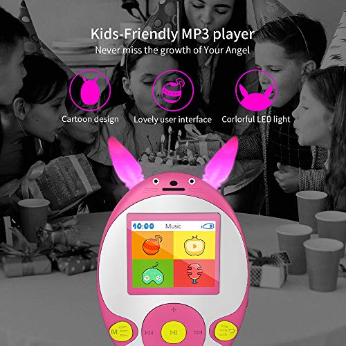 Wiwoo Bluetooth MP3 Player for Kids, 8GB Lossless Portable Music Player