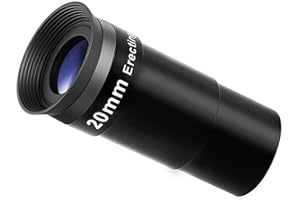 Haoyull 20mm Erecting Eyepiece with Broad View for Astronomys Telescopes, 1.25inch Comfort Fit