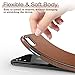 LOHASIC for iPhone XR Case, Premium Leather Slim Fit Flexible Defender Anti-Slip Soft Grip Scratch Resistant Protective Cover Soft Cases Compatible with iPhone XR (2018) 6.1 inch - Brown