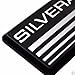 2x PartsTo Silver Cab Emblem Badge Side Roof Pillar Decal Plate for Chevy Silverado 88-98 90 91 Suburban Tahoe C/K Series Blazer