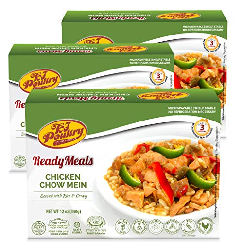 Kosher MRE Meat Meals Ready to Eat, Gluten Free Chicken Chow Mein (3
