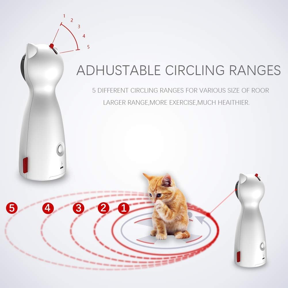 BENTOPAL Cat Laser Toy Automatic Interactive for Indoor Cats / Dogs / Kitty : Kitchen & Dining