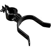 VIVIDA Chain Link Fence Gate Latch 1-3/8" x 2-3/8", Black Fork Latch, 1 PCS | Black Chain Link Fence Parts, With Padlock Hole, Bolts &amp; Nuts Included
