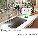 5 Reusable Storage Bags Extra Thick - Reusable Ziplock Bags Perfect for Food Storage, Snacks or Veggies–Premium Leak-Free Baggies for Travel or Make Up - Eco Friendly Large pack