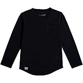 THE SENSORY PROJECT FlexiFeel Long Sleeve Pocket Tee – Sensory Friendly Super Soft Tagless Seamless Cotton Shirt