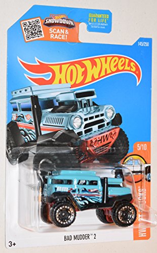 Hot Wheels 2016 H.W. Hot Trucks Bad Mudder 2 Deep Sky Blue 145/250