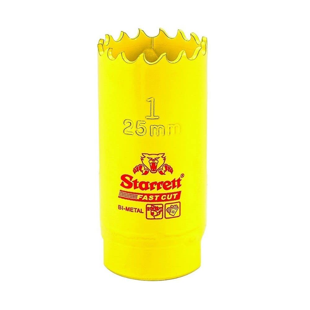 Starrett 63FCH025 Hole Saw (25 mm) - Yellow