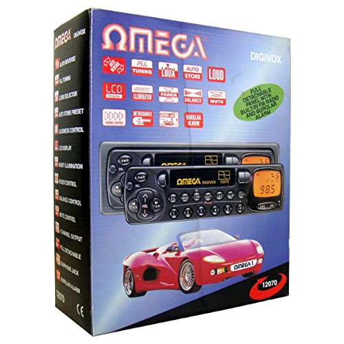Omega 12070 Car Stereo Cassette Player 4 Channel Output LCD Display AM/FM Radio Buy Online in