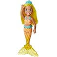 Barbie Dreamtopia Chelsea Mermaid Doll, 6.5-inch with Yellow Hair and Tail