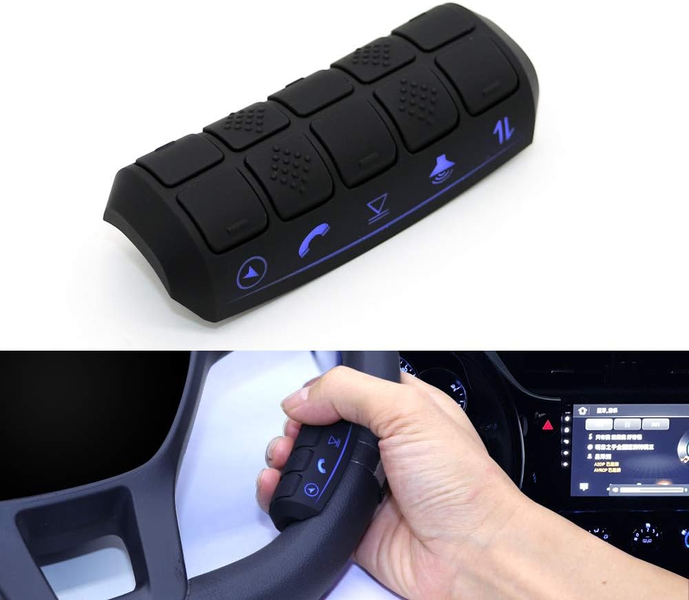 Universal Car DVD GPS Player Wireless Remote Controller, Steering Wheel Remote Control Button for Car Navigation DVD / 2 din Radio Bluetooth Steering Control