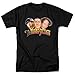 Popfunk The Three Stooges Heads T Shirt & Stickers - Large, Black
