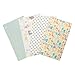 Mint Jungle 4 Pack Flannel Burp Cloth Set - 4 Deluxe Flannel Burp Cloths, Chevron, Crayon Jungle, Dot, Lullaby Zoo Print, Mint, Yellow, Gray and Orange, 11.5 in x 20 in