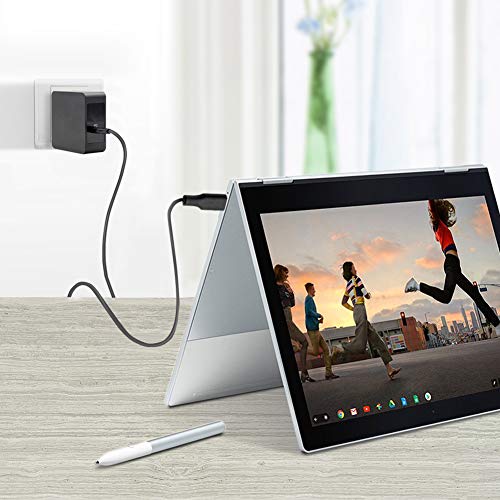 Aisilk 60W USB C Wall Charger Type-C PD AC Adapter w/ 5ft USB C to C Power Cord for Dell XPS, Hp Lenovo Samsung Asus Matebook Thinkpad MacBook Pro Acer and More Laptops, Tablets and Cell Phones. - Thumbnail 3