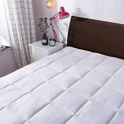 WhatsBedding Mattress Pad California King Size Breathable Fitted