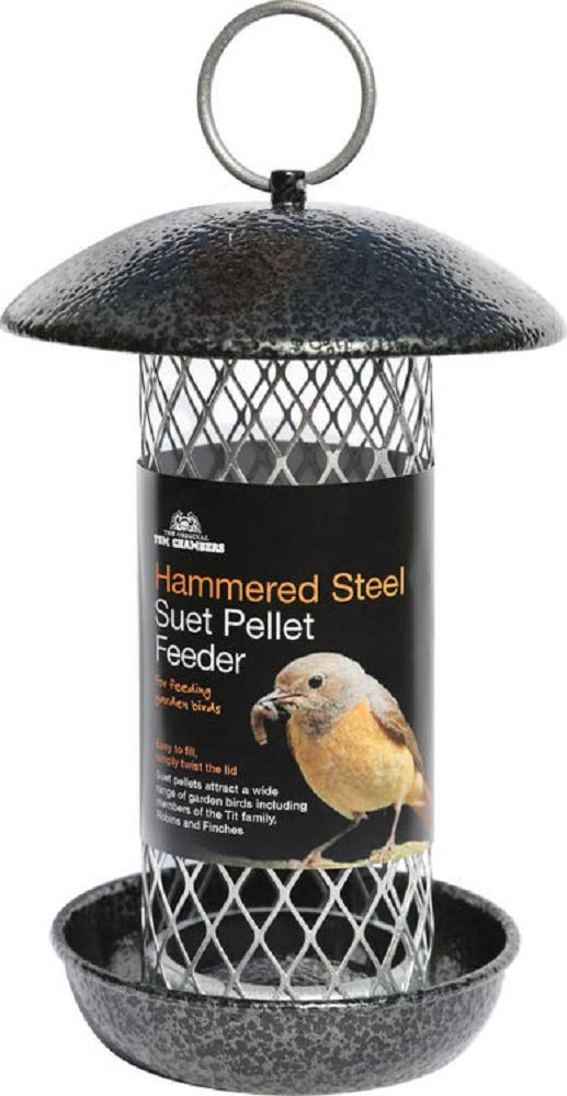Tom Chambers Hammered Steel Suet Pellet Feeder