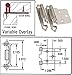 5 Pair Pack - Cosmas 17139-SN Satin Nickel Hinge Variable Overlay [17139-SN] - 10 Total Hinges