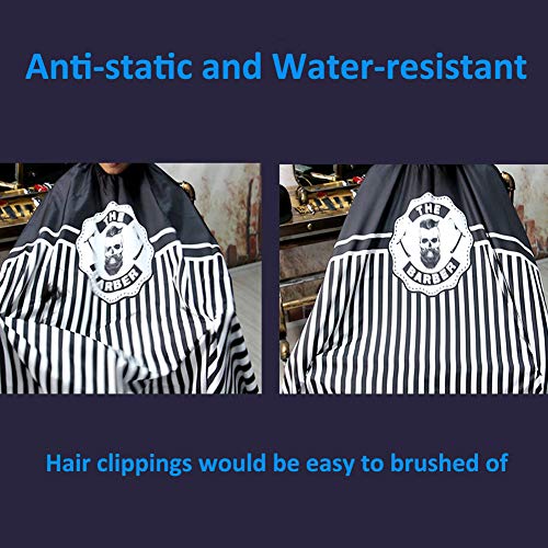 Mxcudu Hair Cutting Cape Hair Coloring Cloak Dye Beard Apron Waterproof Hairdressing Smock Cloth Cover Barbers Cape