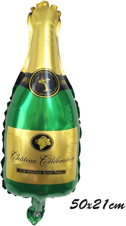 Maison Ballons Whisky Bouteille De Champagne Verre Joyeux Anniversaire Pinte Foil Balloon Fete Cadeau