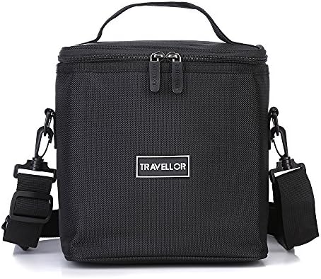 Insulated Lunch Bag/meal bag: Travellors Lunch Tote Bag Box Cooler Bag,cooler Lunch Box For Work, Men, Women,kid In work or outdoor picnic / BBQ 9.4Lx6.7Wx8.7H[Unisex Lunch Bags](black)