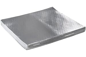 Bagcraft Papercon 300841 Foil/Paper Honeycomb Insulated Wrap, 16" Length x 14" Width, Silver (2 Packs of 500)