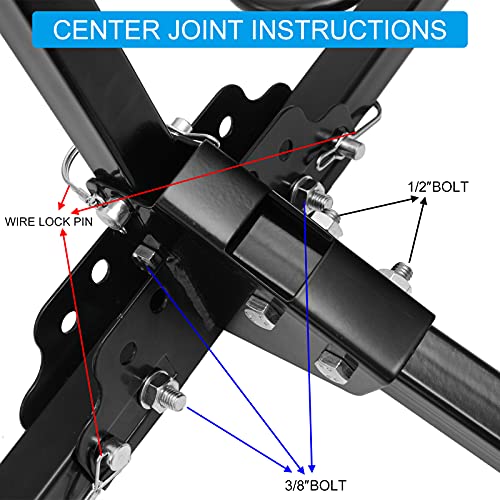 EDOSTORY Hitch Mount Bike Rack, Tray Style Carrier Rack Foldable 2