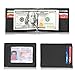 Onstro RFID Blocking Slim Wallet for Men Money Clip Bifold, Black, Size Small