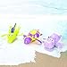 Emorefun Joe 3 pcs Baby Bath Toy Plastic Wind-up Swimming Shower Toy Clockwork, Hippo Turtle Crocodile Sets for Kids, Random Color