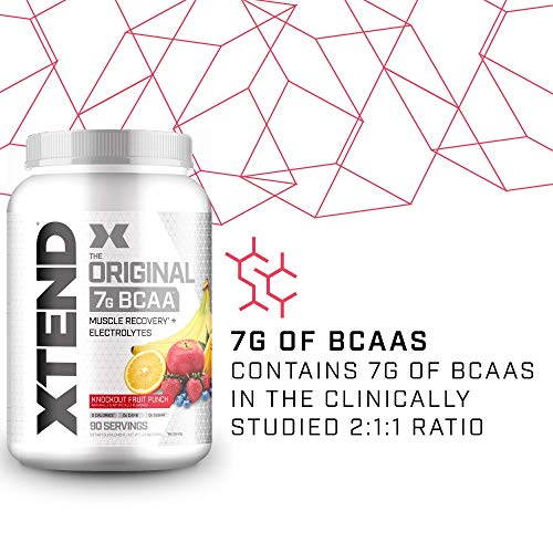 XTEND Original BCAA Powder Knockout Fruit Punch Sugar Free Post
