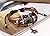 Nice Buckey ePunk Style Wood Beads Decorated Star Pendant Wrap Bacelet