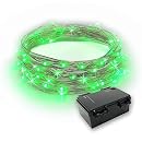 RTGS 60 LED Battery String Lights - 20ft Silver Wire, Waterproof & Timer, Blue (Indoor/Outdoor)