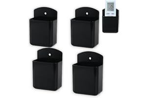 4 Pcs Remote Control Wall Pen Holder, Self Adhesive Remote Holder Storage, TV Controller Holder Accessories for Home School O