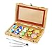 Bamboo Collection Kit - 3-Pc Collection Tools - 13-Pc Silicone Jars - 1-Pc Non-Stick Silicone Mat - Bamboo Container¡­