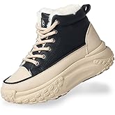 Chouiss Platform Winter Shoes for Women,Warm Casual Sneakers,Lightweight Classic Snows Shoes