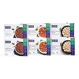 HMR Tasty Trio Entree Variety Pack, includes: 2 servings each of Penne Pasta with Meatballs in Sauce, Rotini Chicken Alfredo, Lentil Stew, 7–8 oz. servings, 6 count  