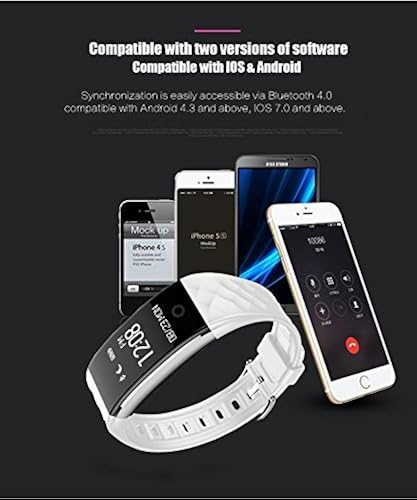 Fitness Watch Screen Pedometer, FuriGer Waterproof Bluetooth