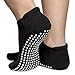 Skyba Non Slip Socks for Women - Barre, Pilates, Yoga, Hospital - Sticky Anti Skid Grip Socks [Three Sizes]