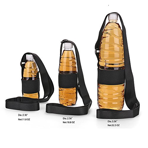 Water Bottle Carrier With Adjustable Shoulder Strap,Universal Bottle