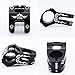ZFZ Bicycle BIke Stem 31.8mm Super light MTB BMX DH FR Handlebar Accessories Black Red Blue Gold (Black)