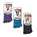 YOGA[ADDICT] Lavender, Blue, Grey - 3 Pairs, S/M