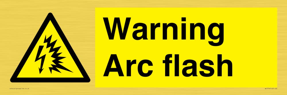 Warning Arc flash Sign - 600x200mm - L62