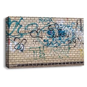 Canvas Wall Art for Living Room,Bedroom Home Artwork Paintings Creative Graffiti Ready to Hang - 12x18 inches