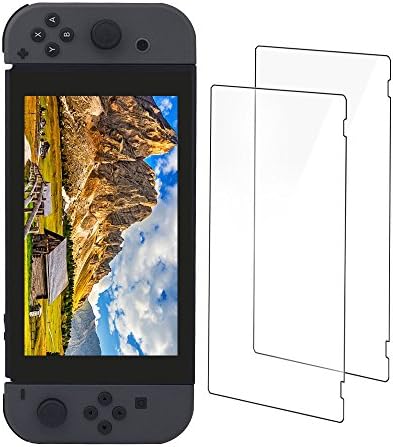 OUTERA Nintendo Switch Screen Protector 0.26 mm 9H Tempered Glass Screen Protector for Nintendo Switch 2017 [Anti-Scratch] 2-Pack