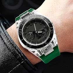 Neuupesen GA2100 Transparent Case with Metal Bezel