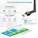 Wsky USB WiFi Adapter, 1200Mbps USB Wireless Network Adapter for Laptop/PC/Desktop, WiFi Dongle with 5dBi Antennas Dual Band 2.4GHz/5GHz, Support Windows XP/Vista/7/8/8.1/10 Mac OS 10.4-10.12 Linux