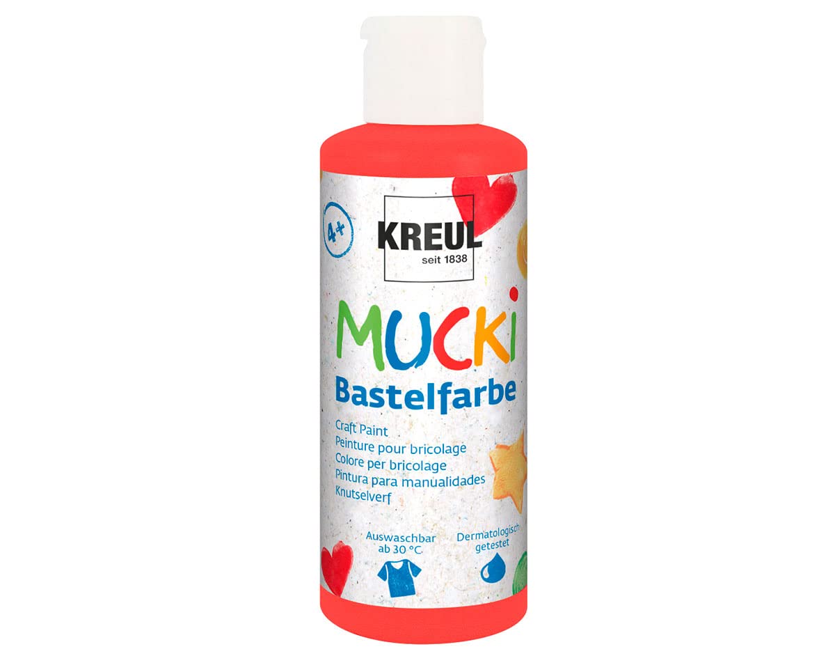 Mucki 24105 Craft Paint, 80ml, Red