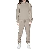 APLUSA ORIGINAL Women's Sweatsuits 2 Piece Outfits Long Sleeve Pullover and Baggy Sweatpants with Pockets S-XL