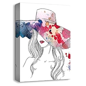 Canvas Wall Art Neighbor Girl Abstract...