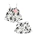 LittleSpring Toddler Girls Shorts Set for Girls Floral Printing Tank Tops and Shorts Summer Sets Casual Cute Fashion 2 Piece Outfit Black 4T