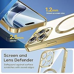 Humixx Magnetic for iPhone 15 Pro Max Case Clear