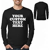 Custom Text T-Shirt for Men & Women | Add Your Own Text Cotton Shirt | Customizable Unisex Graphic Tee | Gift for Him & Her